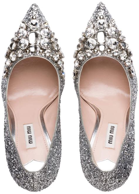 miu miu silver shoe